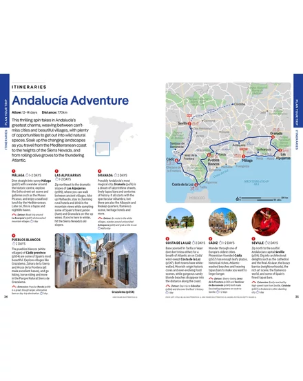 Spanyolország útikönyv Lonely Planet (angol)