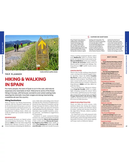 Spanyolország útikönyv Lonely Planet (angol)
