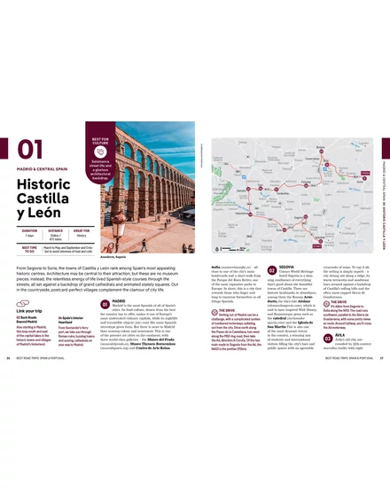 Spanyolország és Portugália Best  Road Trips útikönyv Lonely Planet (angol)