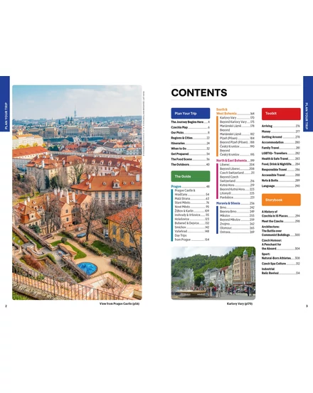 Cartographia Prága és Csehország útikönyv Lonely Planet (angol) 9781838691783