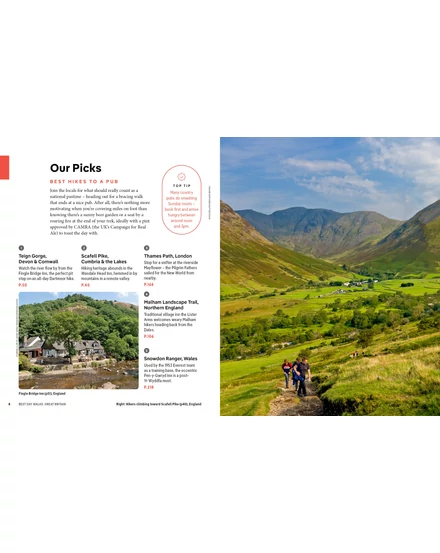 Cartographia  - Best Day Walks Nagy-Britannia útikönyv - Lonely Planet (angol)-9781838692100