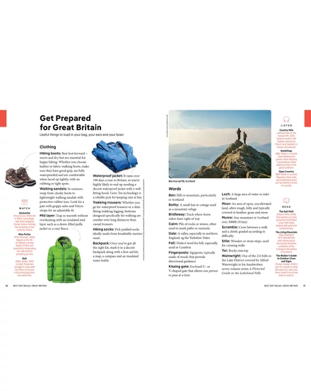Cartographia  - Best Day Walks Nagy-Britannia útikönyv - Lonely Planet (angol)-9781838692100
