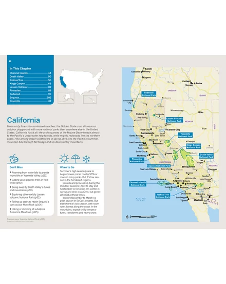 Cartographia-Kalifornia és az USA délnyugati rész Nemzeti Park útikönyv - Lonely Planet (angol)-9781838696061