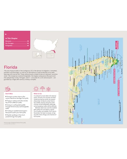 Cartographia-Florida és az USA déli rész Nemzeti Park útikönyv - Lonely Planet (angol)-9781838696092