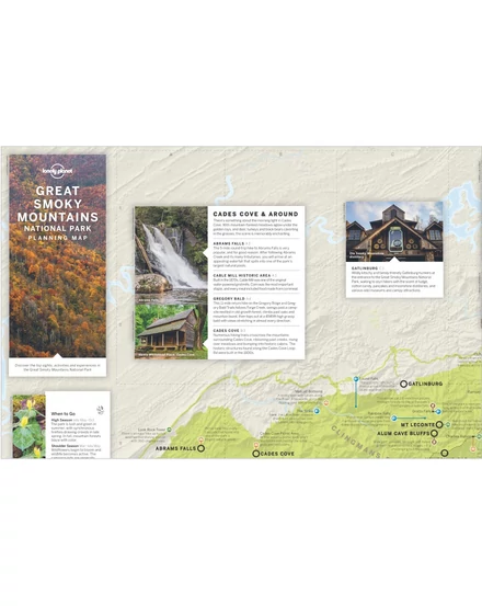 Great Smoky Mountains Nemzeti Park útvonaltervező térkép - Lonely Planet
