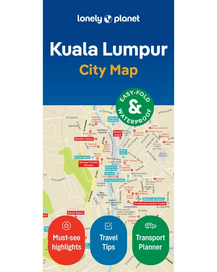 Cartographia Kuala Lumpur laminált térkép 9781787015906