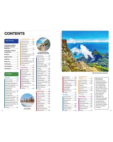 Cartographia Dél-Afrika, Lesotho és Szváziföld útikönyv Lonely Planet (angol) 9781838699468