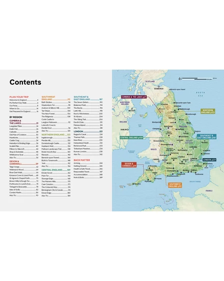 Best Day Walks England útikönyv Lonely Planet (angol)