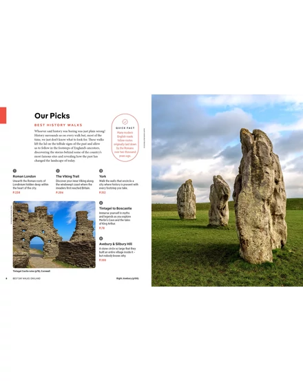 Best Day Walks England útikönyv Lonely Planet (angol)