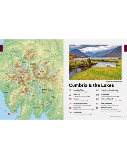 Best Day Walks England útikönyv Lonely Planet (angol)