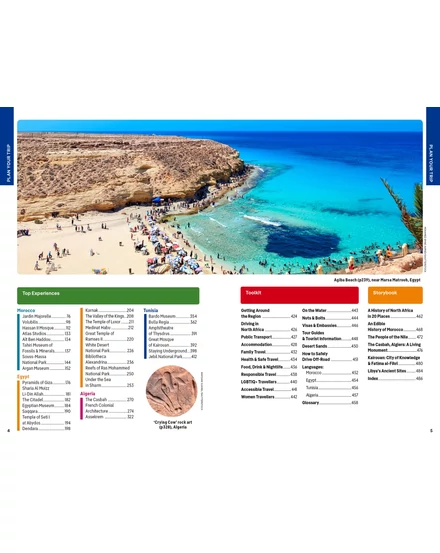 Észak-Afrika útikönyv Lonely Planet (angol)