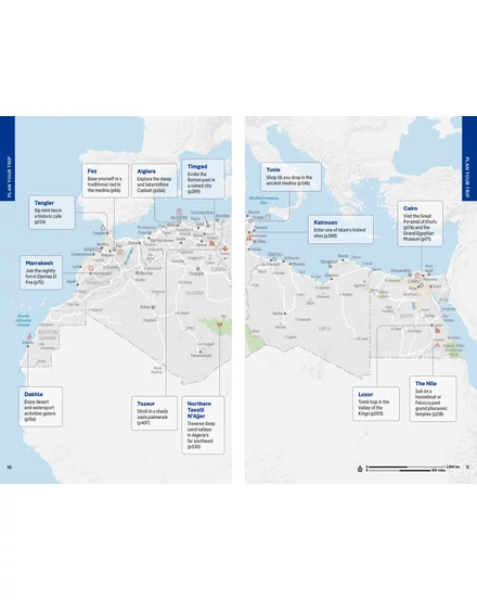 Észak-Afrika útikönyv Lonely Planet (angol)
