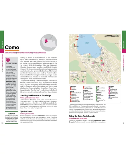Olasz tavak útikönyv Lonely Planet (angol)