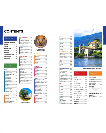 Olaszország útikönyv Lonely Planet (angol)