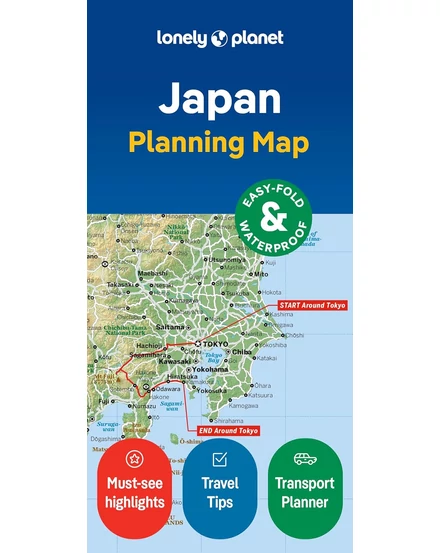 Cartographia Japán útvonaltervező térkép 9781787015876