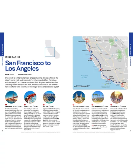 Kalifornia útikönyv Lonely Planet (angol)