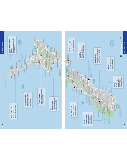 Új-Zéland útikönyv Lonely Planet (angol)