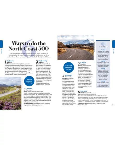 Skót felföld északi partvidék (Journey North Coast 500) útikönyv Lonely Planet (angol)