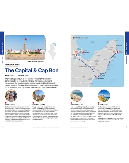 Tunézia útikönyv Lonely Planet (angol)