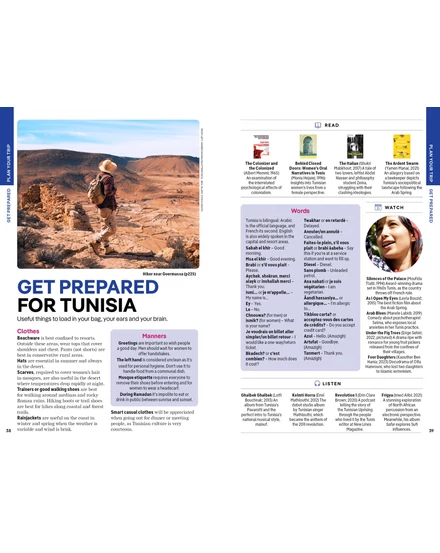 Tunézia útikönyv Lonely Planet (angol)