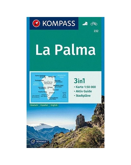 Cartographia K 232 La Palma turistatérkép 9783990444832