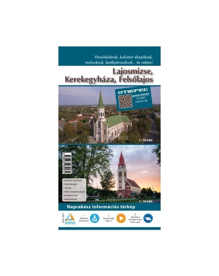 Cartographia Lajosmizse-Kerekegyháza-Felsőlajos várostérkép - Stiefel 9789639939974