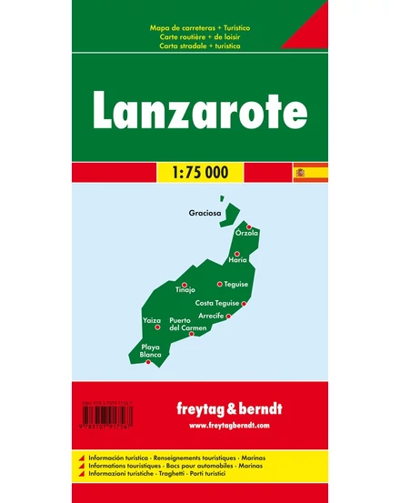 Cartographia Lanzarote autó- és szabadidőtérkép - Freytag- 9783707917567