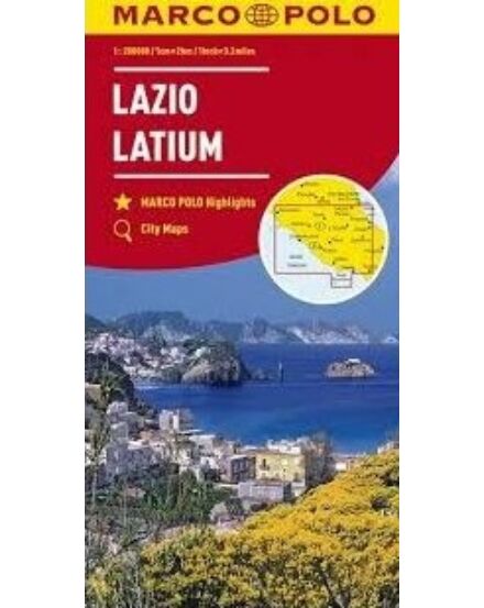 Cartographia Olaszország résztérkép 1:200 000 - Lazio 9783829739818