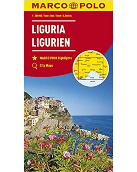 Cartographia Olaszország résztérkép 1:200 000 - Liguria 9783829739771