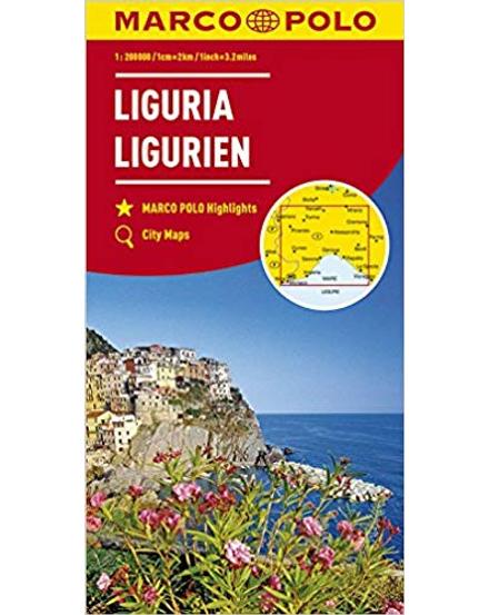 Cartographia Olaszország résztérkép 1:200 000 - Liguria 9783829739771