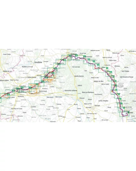 Cartographia Loire menti kerékpárutak kalauza (német) - Esterbauer-9783711100641