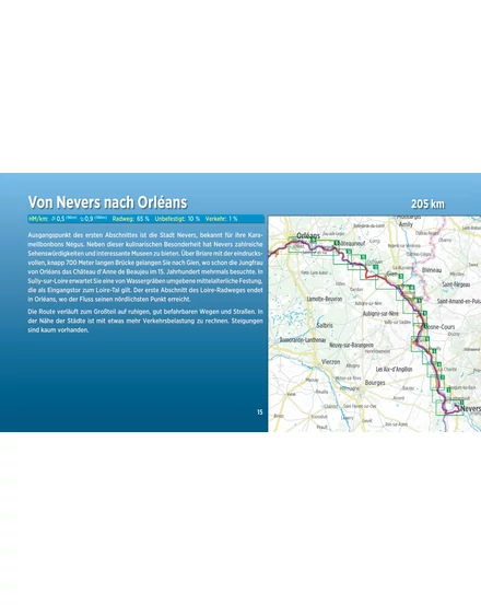 Cartographia Loire menti kerékpárutak kalauza (német) - Esterbauer-9783711100641