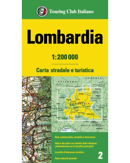 Cartographia-Lombardia régiótérkép-TCI-9788836579723