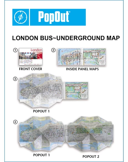 Cartographia London közlekesése PopOut várostérkép-9781914515491