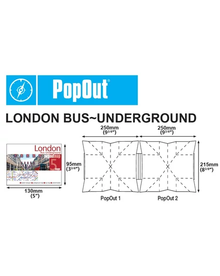 Cartographia London közlekesése PopOut várostérkép-9781914515491