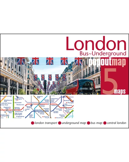 Cartographia London közlekesése PopOut várostérkép-9781914515491