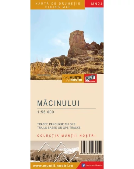Cartographia Măcin-hegység turistatérkép MN24 -  Schubert & Franzke 5948490930450