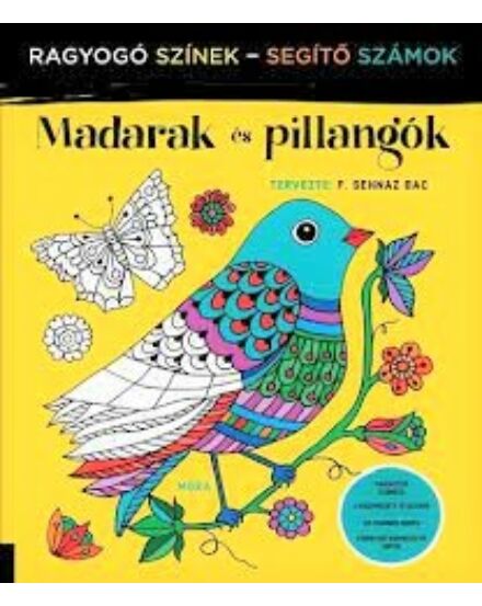 Cartographia Madarak és pillangók színező - Móra 9789634155836
