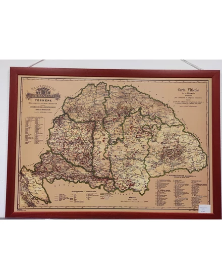 Cartographia Magyarország borászati falitérkép 105 X 76 - keretes 2000000010045
