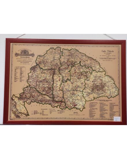 Cartographia Magyarország borászati falitérkép 105 X 76 - keretes 2000000010045