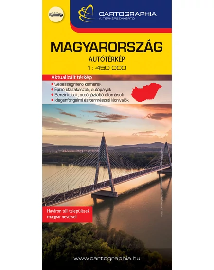 Cartographia Magyarország Extra (kemény) 1:450 000. 