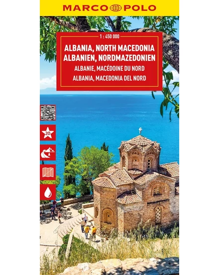 Cartographia Albánia, Észak-Macedónia - Marco Polo - 9783575018960