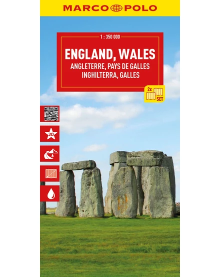 Cartographia Anglia, Wales térkép-Marco Polo-9783575021663
