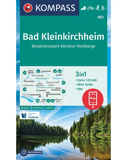 Cartographia K 063 Bad Kleinkirchheim turistatérkép 9783991213345