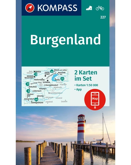 Cartographia K 227 Burgenland turistatérkép 9783991540724