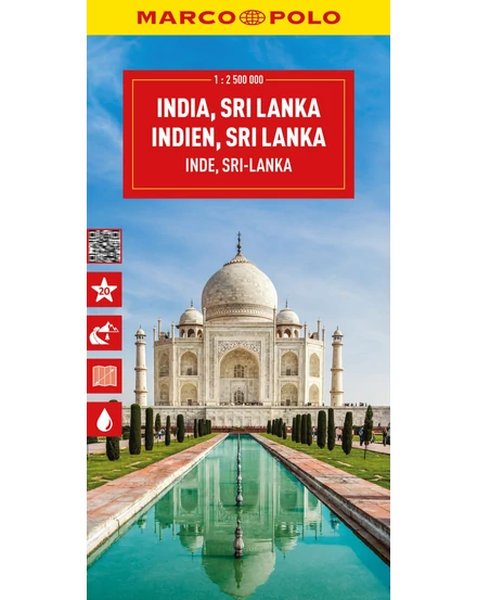 Cartographia India, Sri Lanka, Nepál, Banglades térkép 9783575020673
