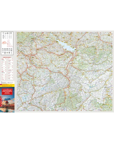 Cartographia Svájc résztérkép - Svájc Kelet 9783575021991