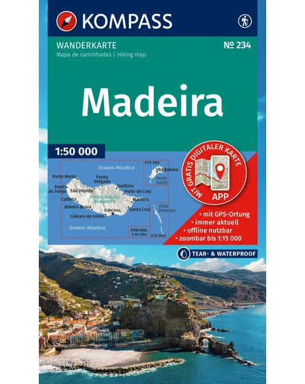 Cartographia K 234 Madeira turistatérkép 9783991543671