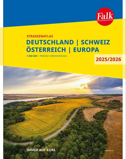 Cartographia Németország, Svájc, Ausztria atlasz Falk - 9783827900715