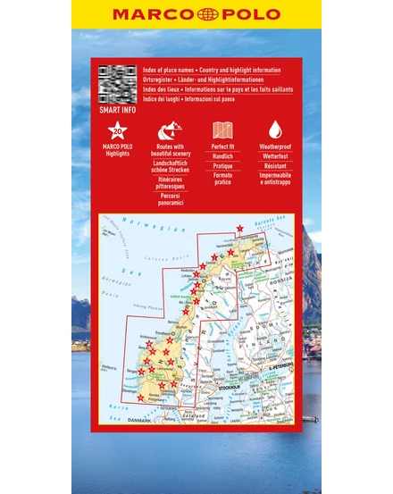 Cartographia Norvégia térkép 9783575022042